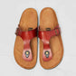 MMShoes Drift Away T-Strap Flip-Flop in Red