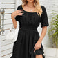X & D Chic Back-tie Ruffle Hem Sundress-up to 2XL