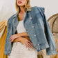 BiBi Button Up Long Sleeve Denim Jacket