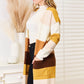 WOVEN RIGHT Color Block Dropped Shoulder Cardigan