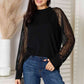 DOUBLE TAKE Black Round Neck Raglan Sleeve Blouse