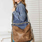 SHOMICO PU Leather Fringe Detail Western-Boho Shoulder Bag