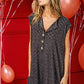 BiBi Checkered Cap Sleeve Wide Leg Jumpsuit with Pockets