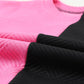 Pink/Black Color Block Round Neck Sweatshirt and Pants Set