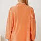 Textured Sherbet Button Up Long Sleeve Blouse