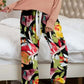 XYM Round Neck Top and Printed Pants Lounge Pajama Set