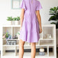 Heimish Full Size Swiss Dot Short Sleeve Tiered Dress